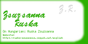 zsuzsanna ruska business card